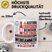Weinsammler Geschenk Tasse Lustiger Spruch Erheben Sie Sich Der Weinsammler Betritt den Raum Weiß Trendation