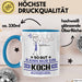 Koch Geschenk Tasse So Gut Kann Nur Ein Koch Aussehen Geschenkidee Kaffee-Becher Blau Trendation