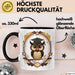 Eulenliebhaber Tasse Geschenkidee für Nachtwesen Fans Trendation