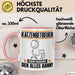 Katzenbetreuer Tasse Geschenk für Katzenbetreuer Der Mann Der Alles Kann Geschenkidee zum Geburtstag Rosa Trendation