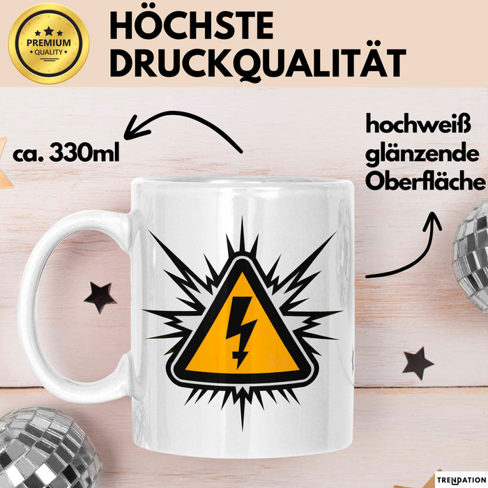 Elektriker Tasse Geschenkidee Elektrotechniker Lustig Geschenkidee Lustig Weiß Trendation