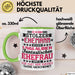 Lustige Tasse Geschenk Stolzer Ehemann Fantastischer Ehefrau Spruch Grün Trendation