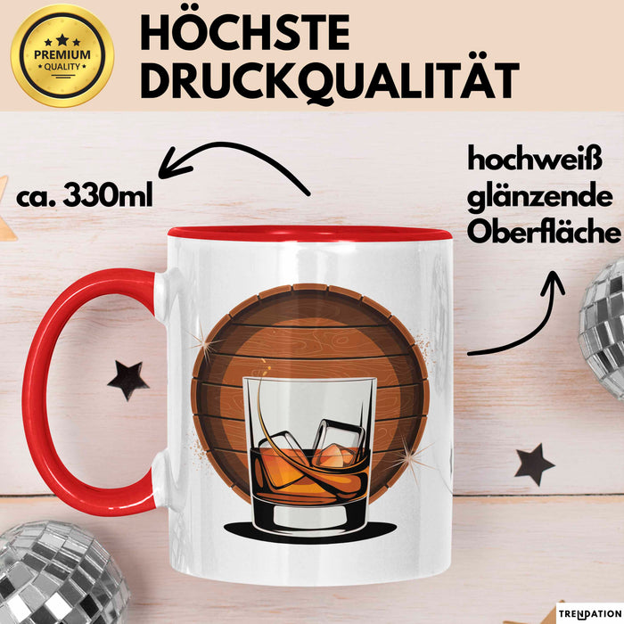 Whiskey Kenner Tasse Geschenk Lustige Geschenkidee Spruch Für Whiskey Fans Rot Trendation
