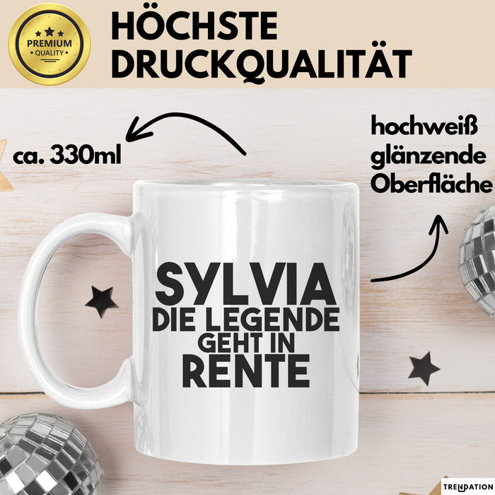 Sylvia Tasse Sylvia – Die Legende Geht In Rente Geschenk