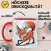 Fuchs Liebhaber Tasse Geschenkidee Schlauer Tierfan Geschenkidee Lustig Rot Trendation