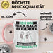 Rucksackreisender Tasse Geschenk für Rucksackreisender Geburtstag Lustiger Spruch Kaffee-Becher Was Ist Deine Superkraft Rosa Trendation