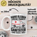 Sanitäter Tasse Geschenk Ruhig Bleiben Ich Bin Sanitäter Und Regel Das Geschenkidee Rettungssanitäter Weiß Trendation