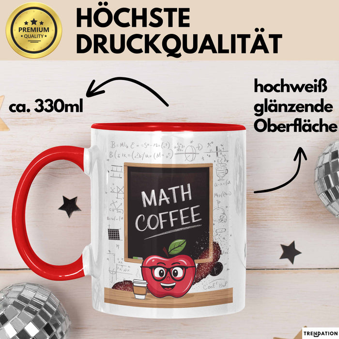 Lehrer Tasse Geschenk Lustige Geschenkidee Spruch Für Pädagogen Rot Trendation