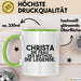 Christa Tasse Christa – Die Frau. Der Mythos. Die Legende. Geschenk Grün Trendation