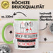 Hiphop-Produzentin Weil Es Keinen Schöneren Beruf Gibt Tasse Geschenk für Eine Hiphop-Produzentin Lustig Grün Trendation