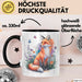 Fuchs Tierliebhaber Tasse Geschenk Lustige Geschenkidee Spruch Schwarz Trendation