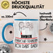 Geschenk für Parkour-Trainerin Tasse Lustige Geschenkidee Geburtstag Ich Bin Parkour-Trainerin Ich Darf Das Blau Trendation