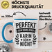 Karin Tasse Geschenk Perfekt Sein Kann Jeder Geschenkidee Geburtstag Blau Trendation