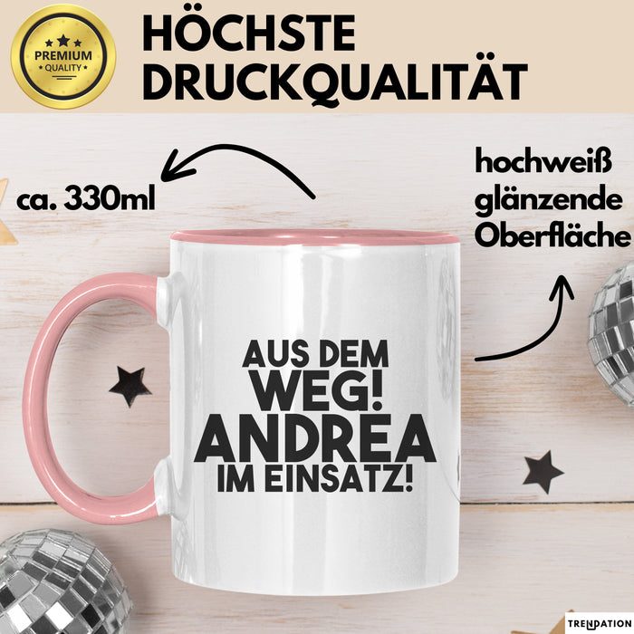 Andrea Tasse Aus Dem Weg! Andrea Im Einsatz! Geschenk