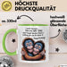 Papa Vater Geburtstagsfeier Tasse Geschenk Lustige Geschenkidee Spruch Ich Lächle Weil Du Mein Papa Bist Grün Trendation
