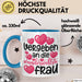 Valentinstag Tasse "Vergeben an die wundervollste Frau" Geschenkidee Blau Trendation
