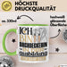 Dachdeckerin Ausbildung Start Geschenk Tasse Ich Bin Dachdeckerin In Der Ausbildung Ich Darf Das Kaffee-Becher Geschenkidee Grün Trendation