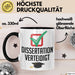 Doktorarbeit Geschafft Tasse Geschenk Dissertation Verteidigt Geschenkidee Master Doktor Kaffee-Becher Trendation