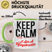Krankenschwester Pflege Betreuung Tasse Geschenk Lustige Geschenkidee Spruch Keep Calm I Am A Pflegebruder Grün Trendation