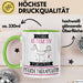 Pferdetherapeutin Tasse Geschenk Becher Stark Attraktiv Furchtlos Pferdetherapeutin Lustige Geschenkidee Grün Trendation