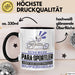 Para-Sportler Geschenk Tasse Ich Bin Para-Sportler Aber Sag Doch Einfach Superheld Lustige Geschenkdiee für Para-Sportler Kaffee-Becher Schwarz Trendation