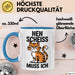 Sarkastische Katzen Tasse Geschenk Lustige Geschenkidee Spruch Nen Scheiss Muss Ich Blau Trendation
