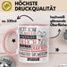 Haustier-Tätowiererin Geschenk Becher Tasse Gott Schuf Alle Menschen Gleich Nur Die Besten Durfeten Haustier-Tätowiererin Werden Geschenkidee Lustig Rosa Trendation