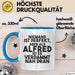Alfred Tasse Niemand Ist Perfekt, Aber Als Alfred Ist Er Verdammt Nah Dran Blau Trendation