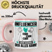 Influencer Tasse Geschenk für Influencer Der Mann Der Alles Kann Geschenkidee zum Geburtstag Rosa Trendation