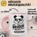 Bruder Tasse Geschenkidee Einen Bruder Wie Mich Zu Haben Rosa Trendation