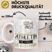 Athletin Geschenk Tasse Becher Die Frau Die Allen Kann Geschenkidee für eine Athletin Lustig Weiß Trendation