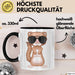 Frettchen Tasse Geschenk Sonnenbrille Grafik Lustige Geschenkidee Schwarz Trendation