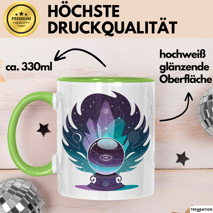 Spiritueller Suchender Tasse Geschenkidee für Innere Reise Grün Trendation