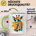 Giraffe Mit Sonnenbrille Tasse Geschenk Lustige Geschenkidee Spruch Grün Trendation