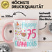 75er Geburtstag Tasse Geschenk Happy 75 And Glamarous Llama Alpaka Liebhaber Geschenkidee zum Geburtstag Rosa Trendation