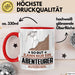 Abenteurer Geschenk Tasse So Gut Kann Nur Ein Abenteurer Aussehen Geschenkidee Kaffee-Becher Rot Trendation