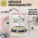 Comic-Sammler Geschenk Tasse So Gut Kann Nur Ein Comic-Sammler Aussehen Geschenkidee Kaffee-Becher Rosa Trendation