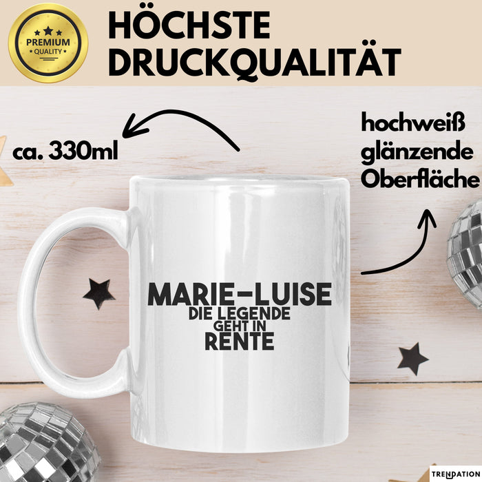 Marie-Luise Tasse Marie-Luise – Die Legende Geht In Rente Geschenk