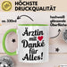 Arzt Tasse Geschenk Lustige Geschenkidee Spruch Ärztin Mit Danke Für Alles Grün Trendation