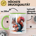 Eichhörnchen Tierliebhaber Tasse Geschenk Lustige Geschenkidee Spruch Grün Trendation