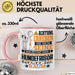 Hundefrisör Geschenk Tasse Lustiger Spruch Erheben Sie Sich Der Hundefrisör Betritt den Raum Rosa Trendation