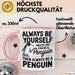 Pinguin Tier Tasse Geschenk Lustige Geschenkidee Spruch Sei Immer Ein Pinguin Rosa Trendation