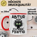 Abitur 2025 Ich Habe Fertig Geschenkidee Tasse Abi Bestanden Geschenk Prüfung Rot Trendation
