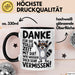 Büro Arbeit Kollege Tasse Becher Geschenk Lustige Geschenkidee Spruch Danke Für Die Tolle Zeit Mit Dir Wir Werden Dich Sehr Vermissen Schwarz Trendation