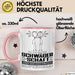 Schwägerschaft Geschenk Tasse Ich Bin Schwägerschaft Aber Sag Doch Einfach Superheld Lustige Geschenkdiee für Schwägerschaft Kaffee-Becher Rosa Trendation