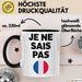 Französischlehrer Schüler Unterricht Tasse Geschenk Lustige Geschenkidee Spruch Je Ne Sais Pas Trendation