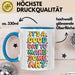 Kunstliebhaber Kunstlehrer Künstler Tasse Geschenk Lustige Geschenkidee Spruch Es Ist Ein Guter Tag Um Kunst Zu Machen Blau Trendation
