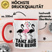 Flamingo Tier Tasse Geschenk Lustige Geschenkidee Spruch Tanz Aus Der Reihe Rot Trendation