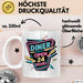 Diner Fan Tasse Geschenkidee für Retro Essen Liebhaber Weiß Trendation