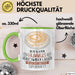 Hummus-Liebhaber Tasse Geschenk Ich Kann Hummus Verschwinden Lassen Was Ist Deine Superkraft Becher Geschenkidee Hummus Kaffee-Becher Grün Trendation